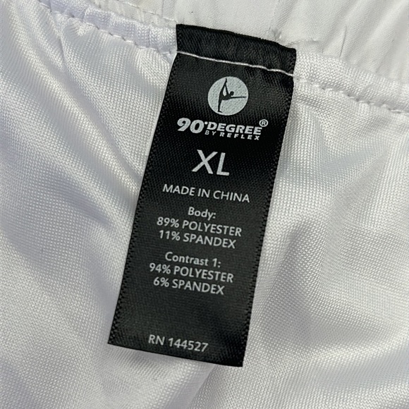 90 Degree by Reflex • White Active Shorts • Sz XL • NWT! - Picture 6 of 14